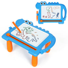 AiTuiTui dinosaur magnetic doodle board table for mess-free toddler drawing at home