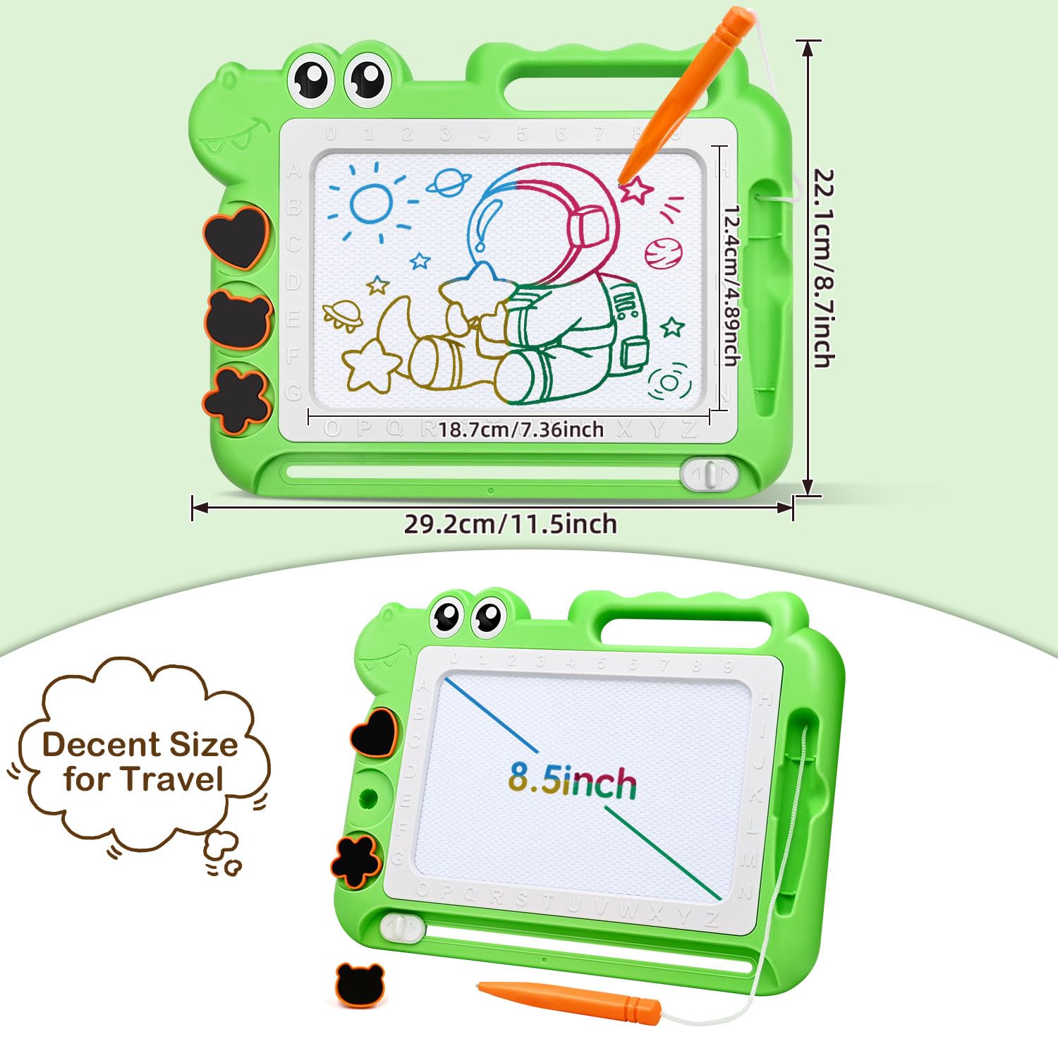 AiTuiTui magnetic drawing board safety ABS construction for worry-free play