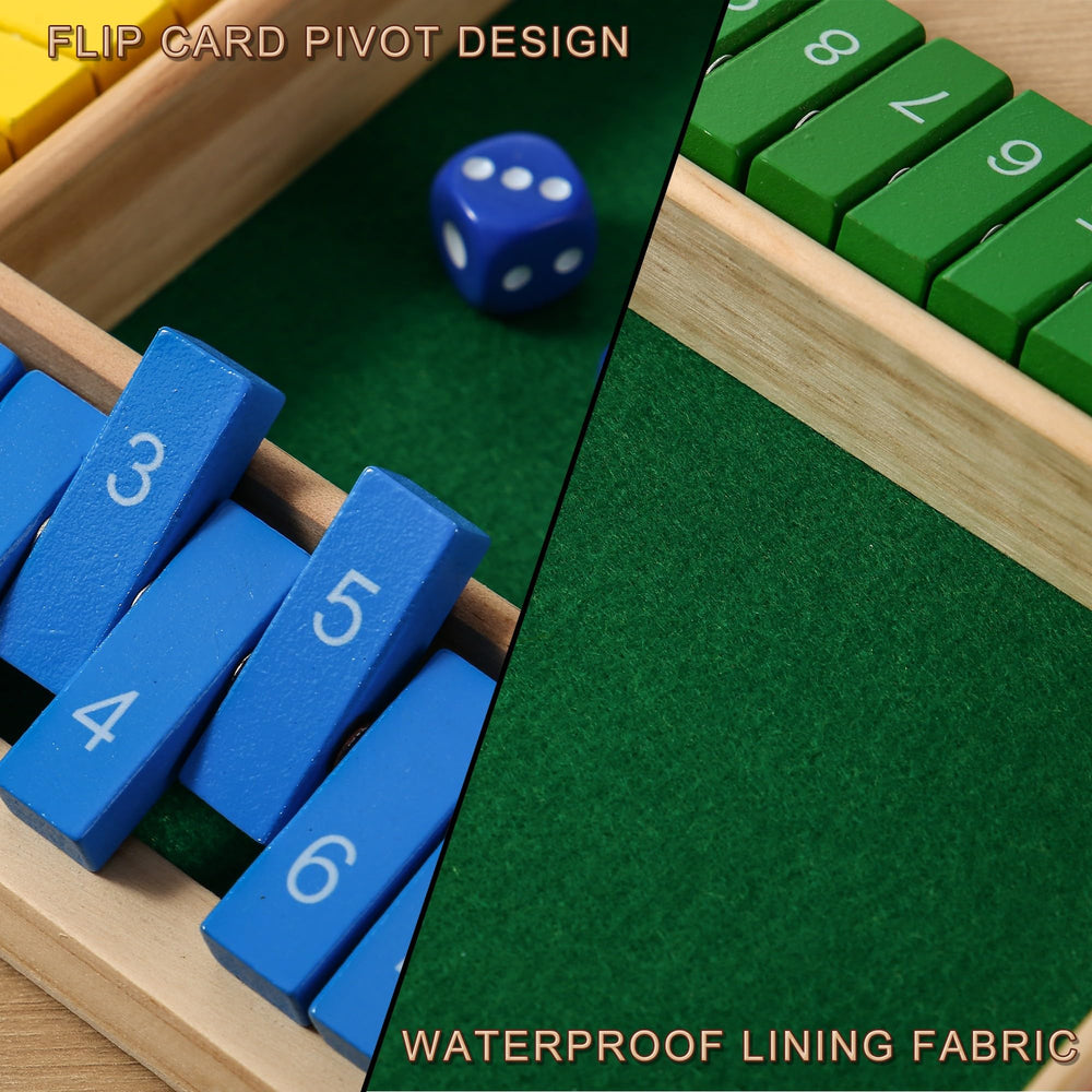 Close-up of natural wood grain and green felt on AIUAZA board