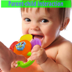 AIVIAI lion teether rattle provides bright colors for cognitive development and grabbing practice.
