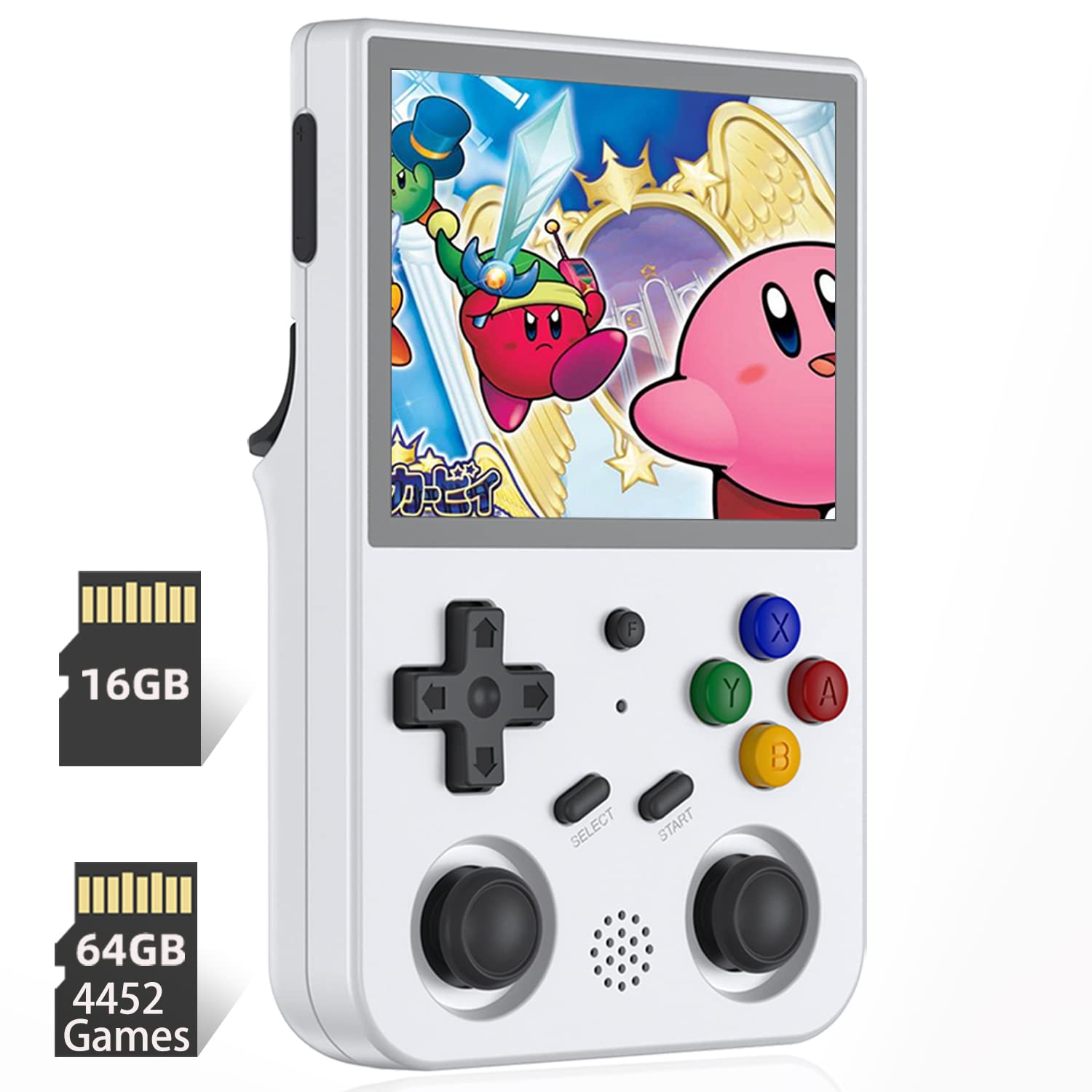 Aivuidbs RG353V front view for portable gaming with ergonomic grip.