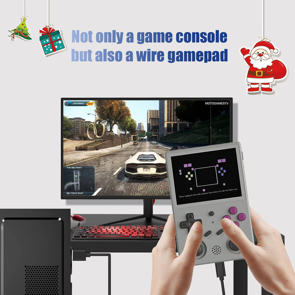 Aivuidbs RG353VS handheld ergonomic design supports comfortable long sessions.