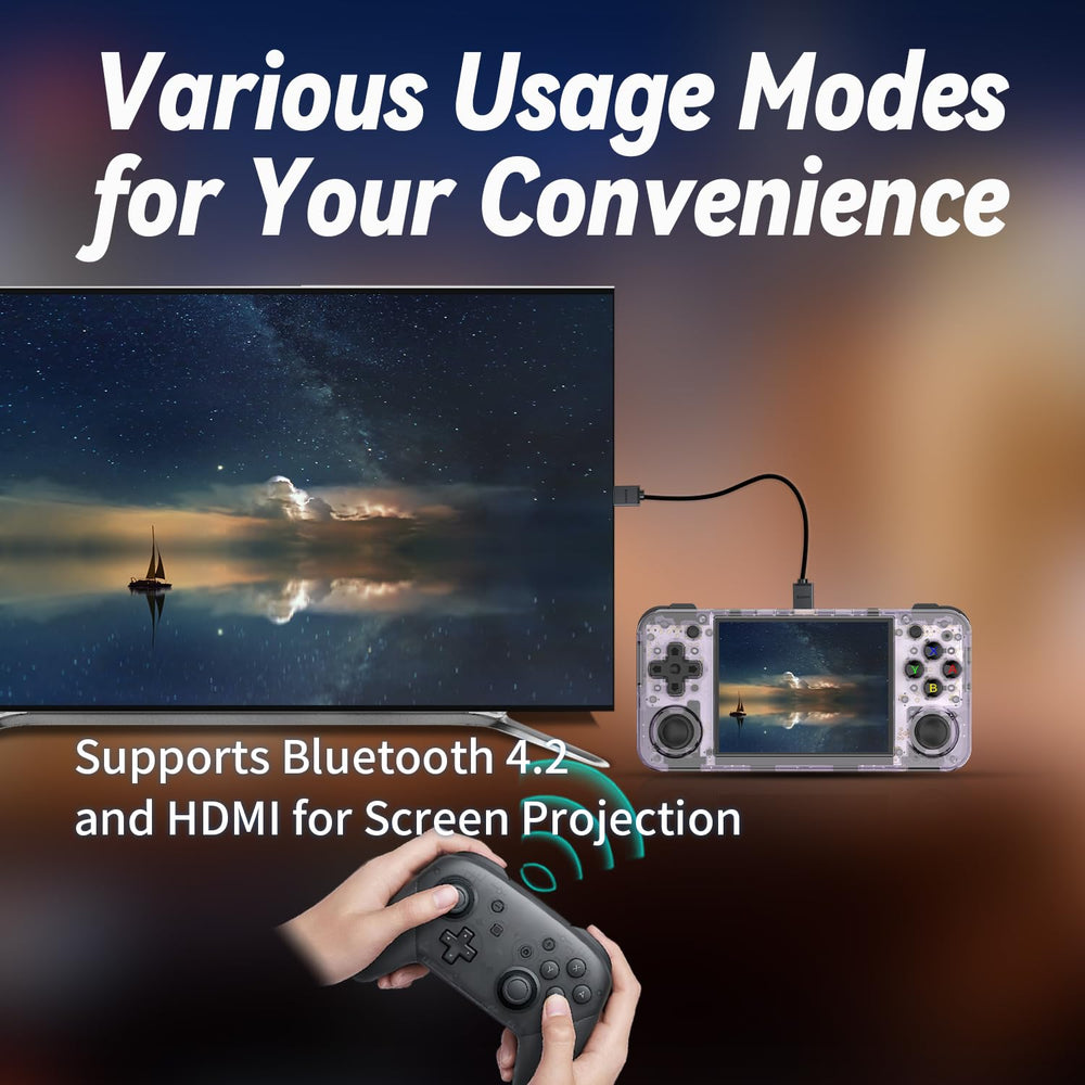 Aivuidbs RG35XXH purple HDMI output for big-screen play