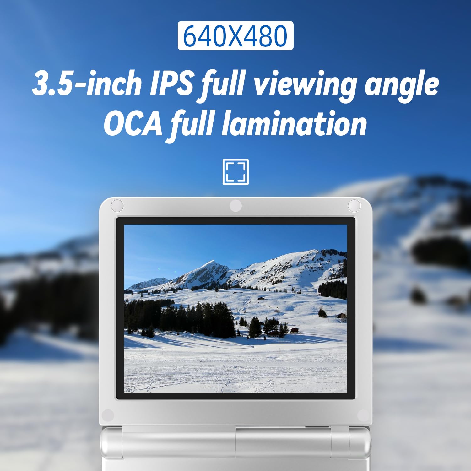 Aivuidbs RG35XXSP Flip 3.5-inch IPS screen delivers vibrant visuals.