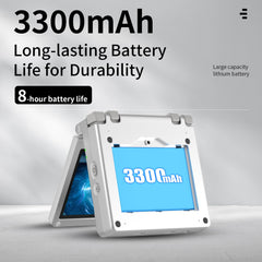 RG35XXSP 3300mAh battery enables longer gaming sessions on the go.