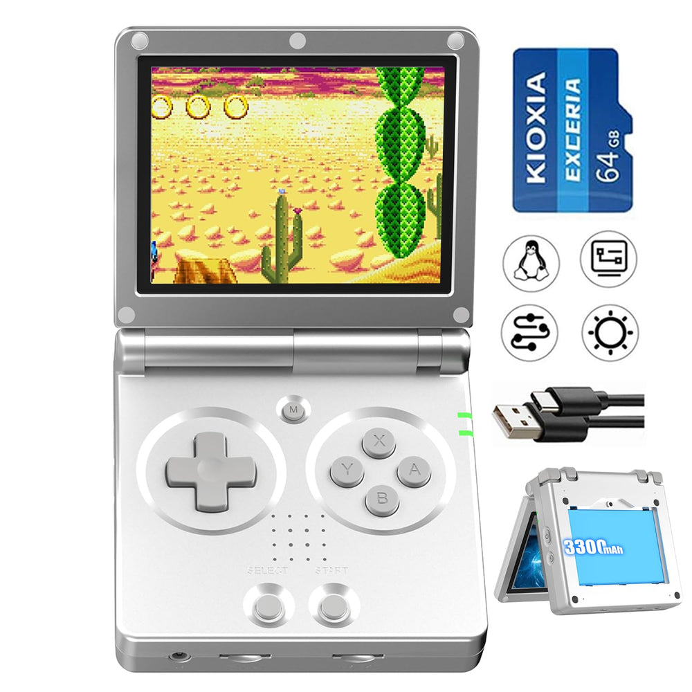 Aivuidbs RG35XXSP Flip with magnetized cover for secure closure during handheld gaming.