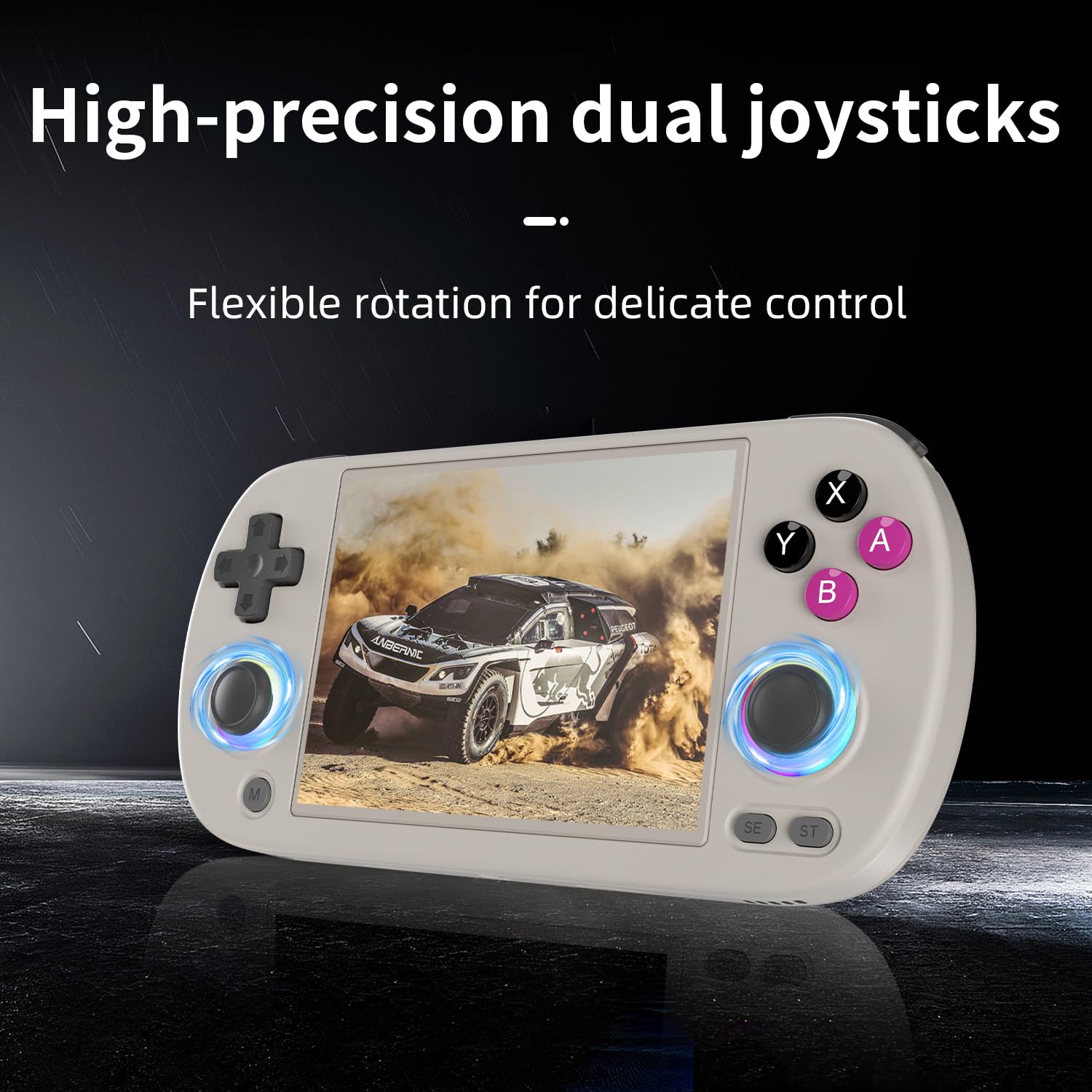 Aivuidbs RG40XX H features quad-core ARM Cortex-A53 and PowerVR GPU.