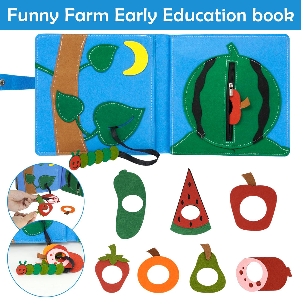 AIXMEET Busy Book colors and numbers pages support early math learning.