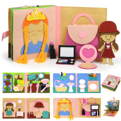 AIXMEET Toddler Busy Board cover and felt pages for hands-on learning