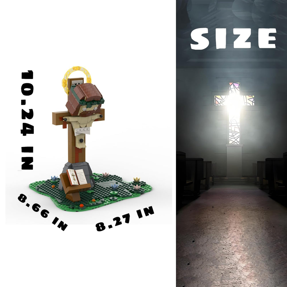 AIYIMUSIDEEN Jesus Building Blocks Easter accessories bring playful seasonal charm to any shelf.