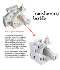 AIYIMUSIDEEN Magic Maze transforming castle demonstrates versatile pieces for creative construction
