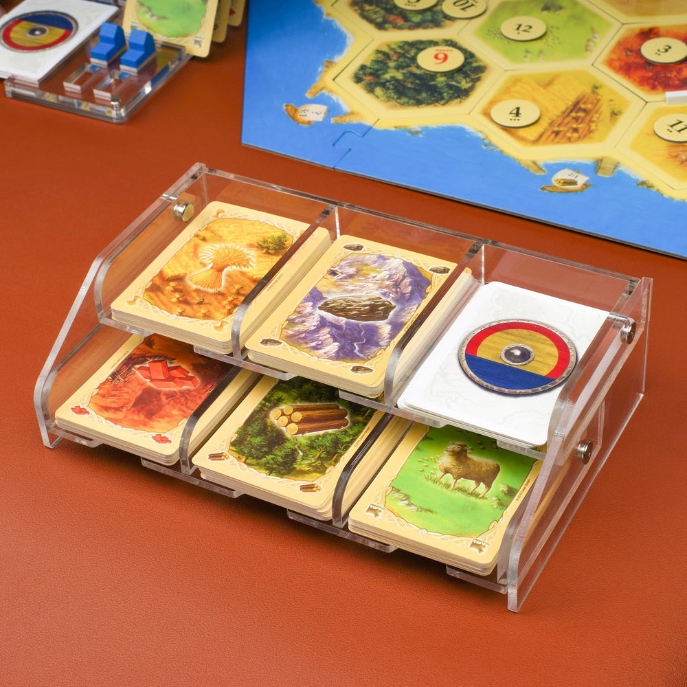 Aizesuro clear acrylic material showcases cards while protecting them