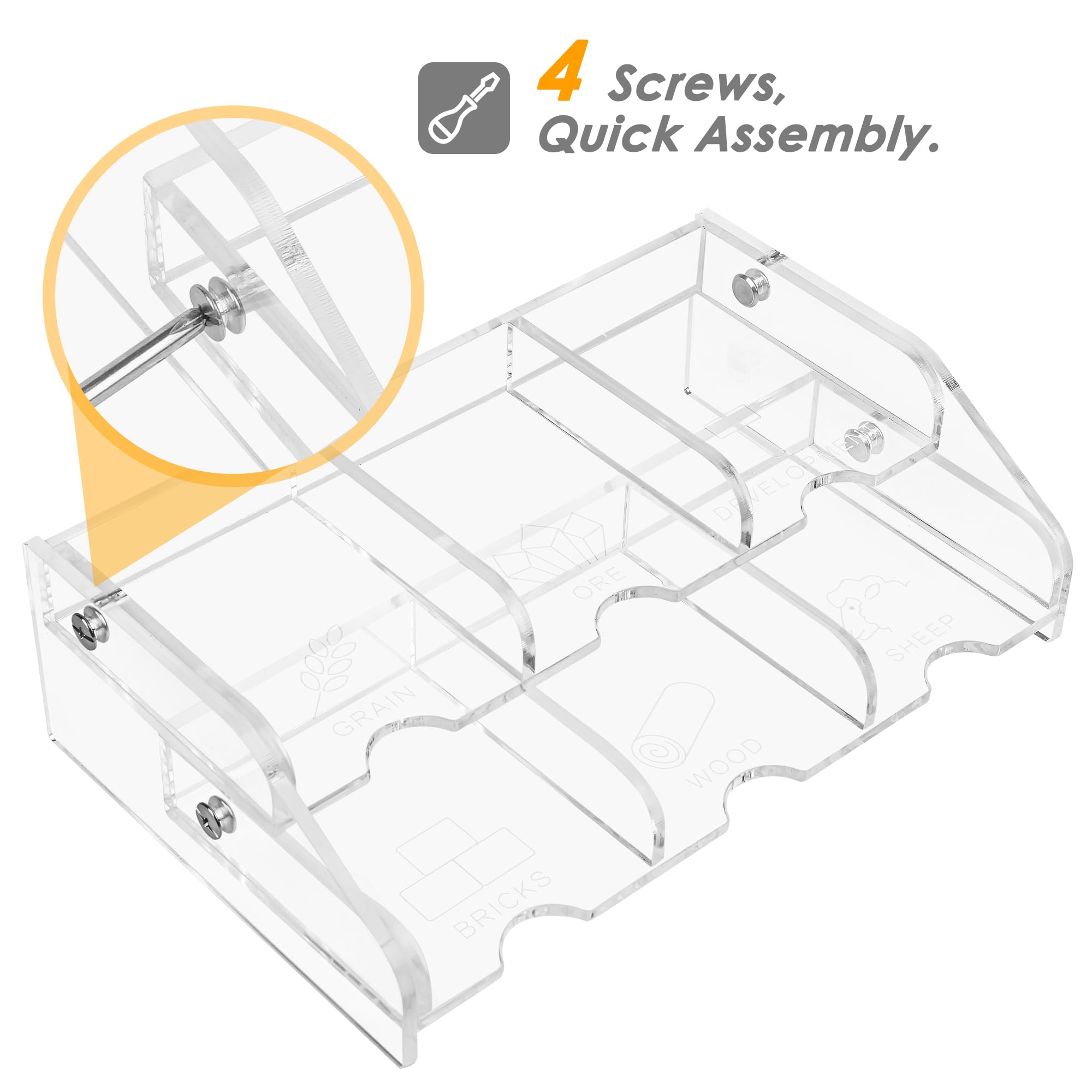 Aizesuro easy-screw-assembly card tray shown with included small screwdriver