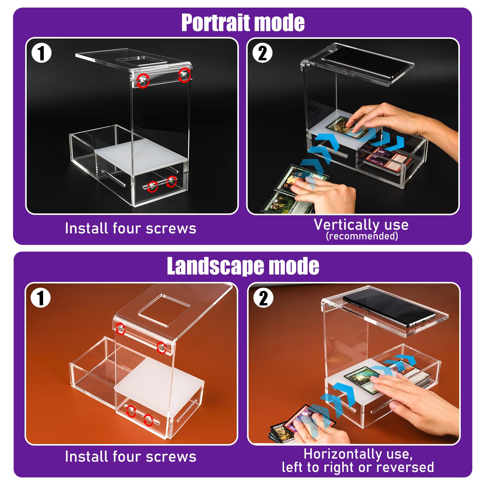 Aizesuro transparent holder distributes light evenly to improve scan readability.