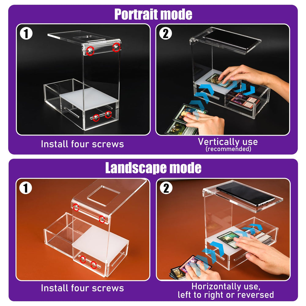 Aizesuro transparent holder distributes light evenly to improve scan readability.