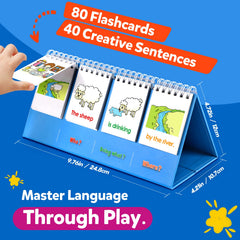 Aizweb 80-flashcards enable 40 engaging sentences for lively practice.