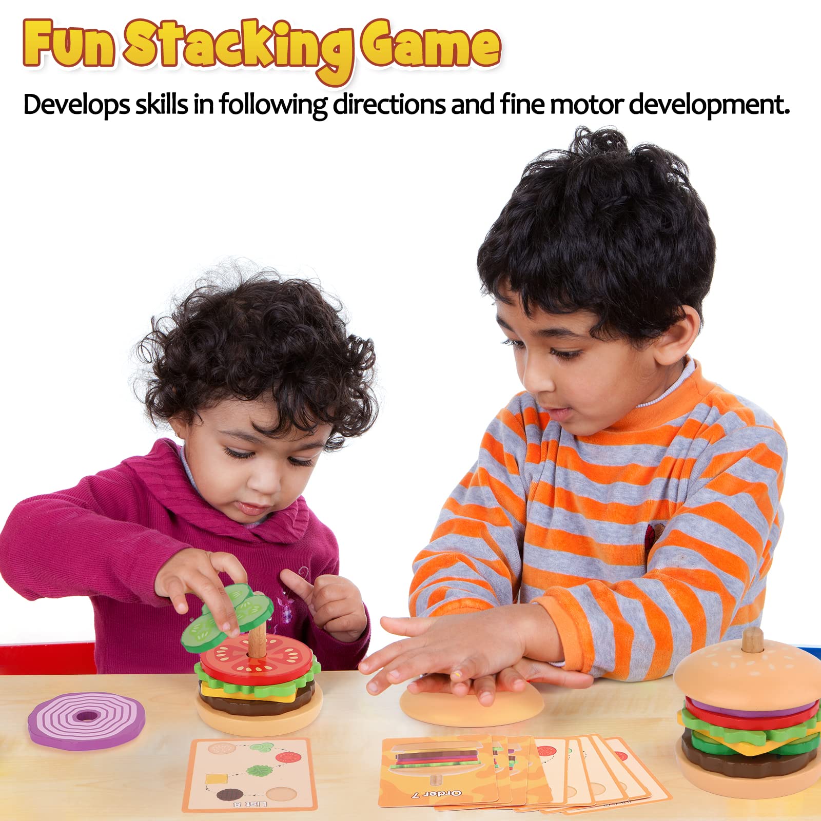 Aizweb ingredient pieces foster fine motor practice and color discovery.