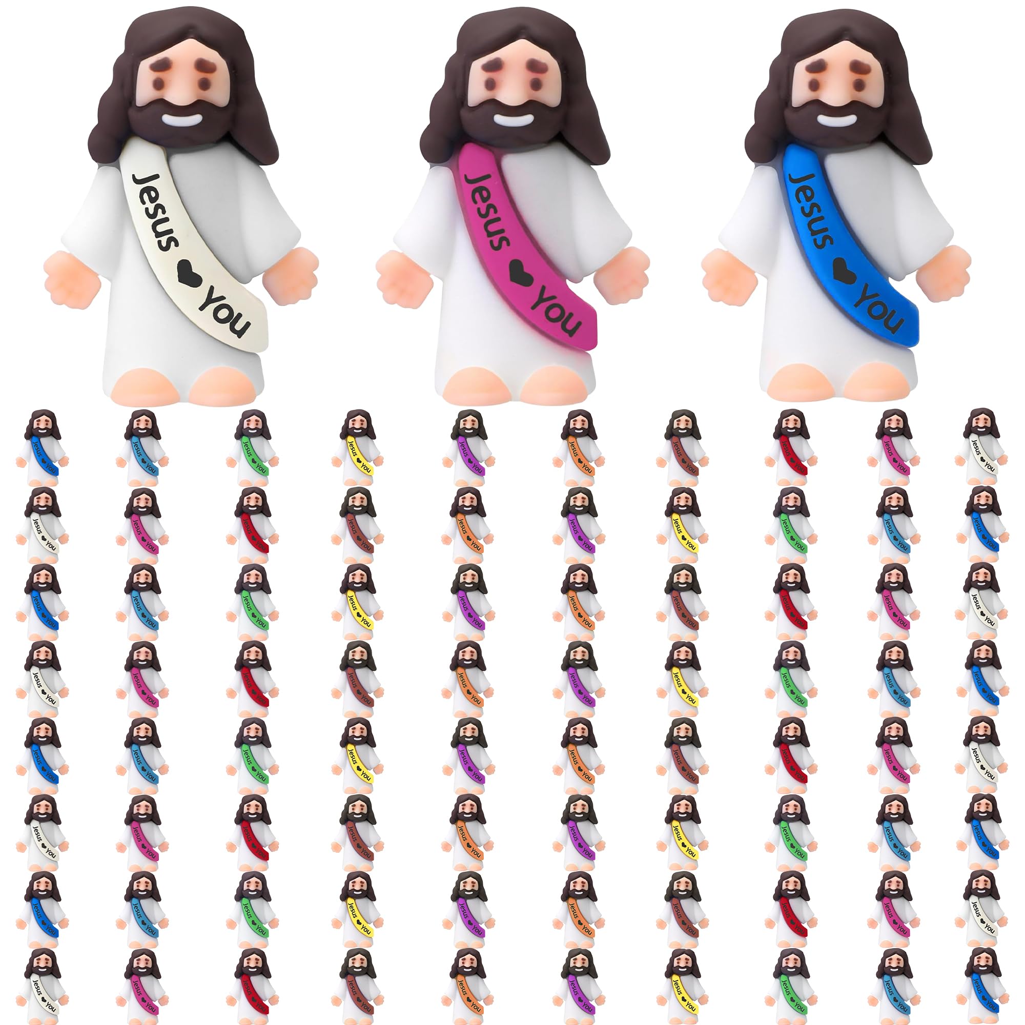 ajabavbd Little Jesus Figures for tabletop display and gentle playtime decor.