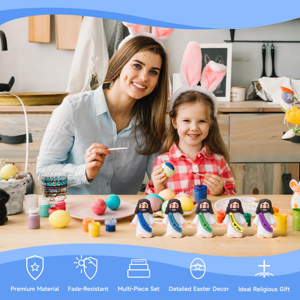 ajabavbd Little Jesus figurines bulk pack offers durable, kid-friendly decor