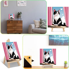 Ajepon framed canvas ready to hang for instant decor.