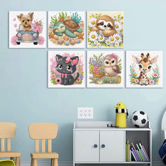 Ajepon giraffe diamond art kit: tall design encourages imagination and concentration.