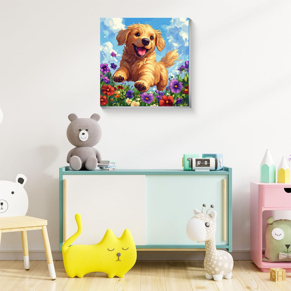 Ajepon wooden easel included for stable painting sessions
