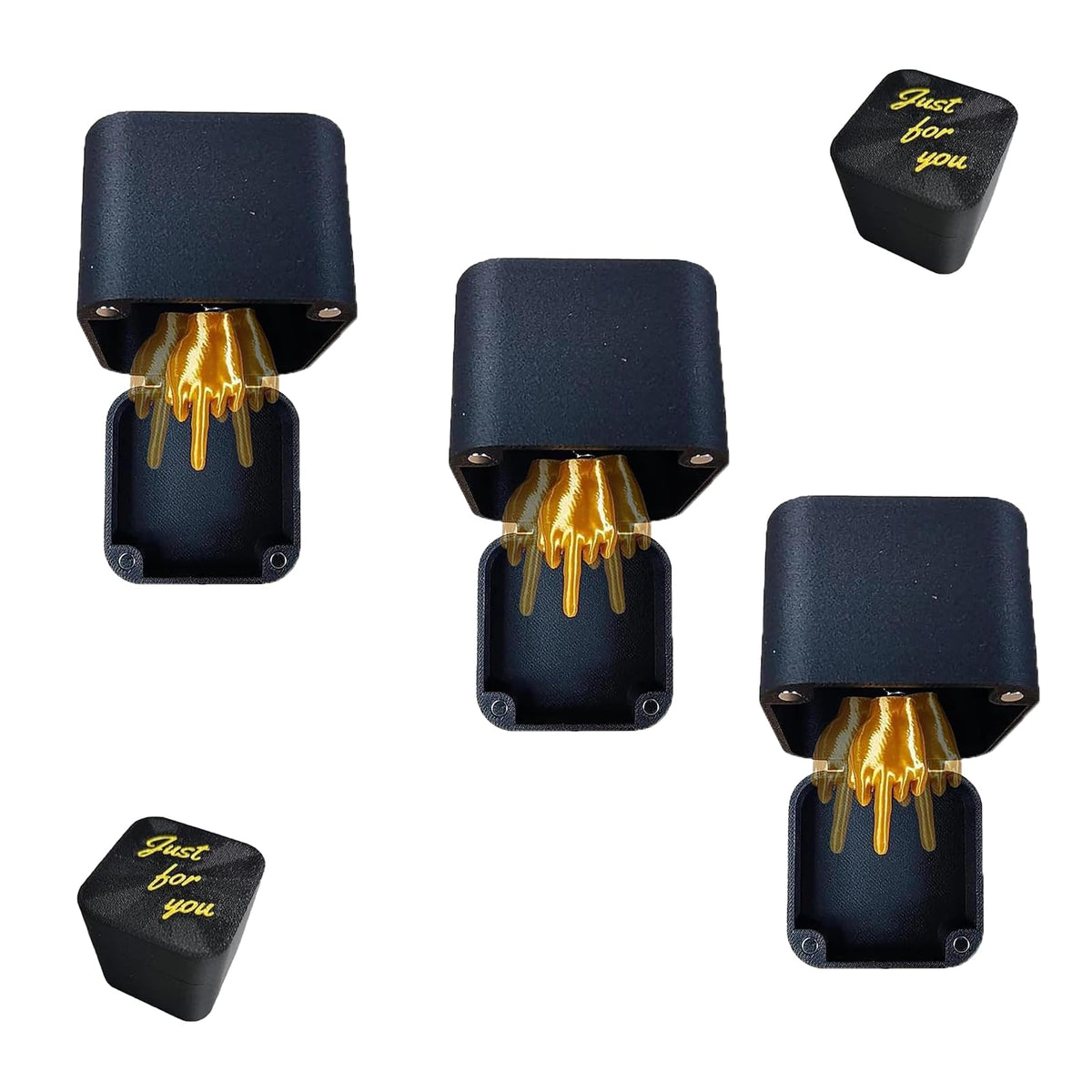 ajitxalr finger box front packaging, a playful holiday gift idea for friends and family