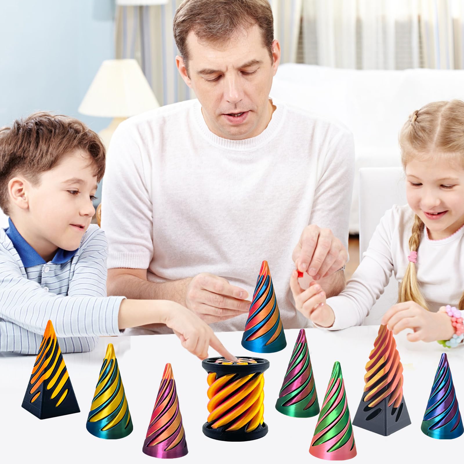 ajitxalr Impossible Cone desk toy set for family fun and gifts.