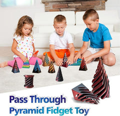 ajitxalr impossible pyramid passthrough—visual intrigue and desk focal point.