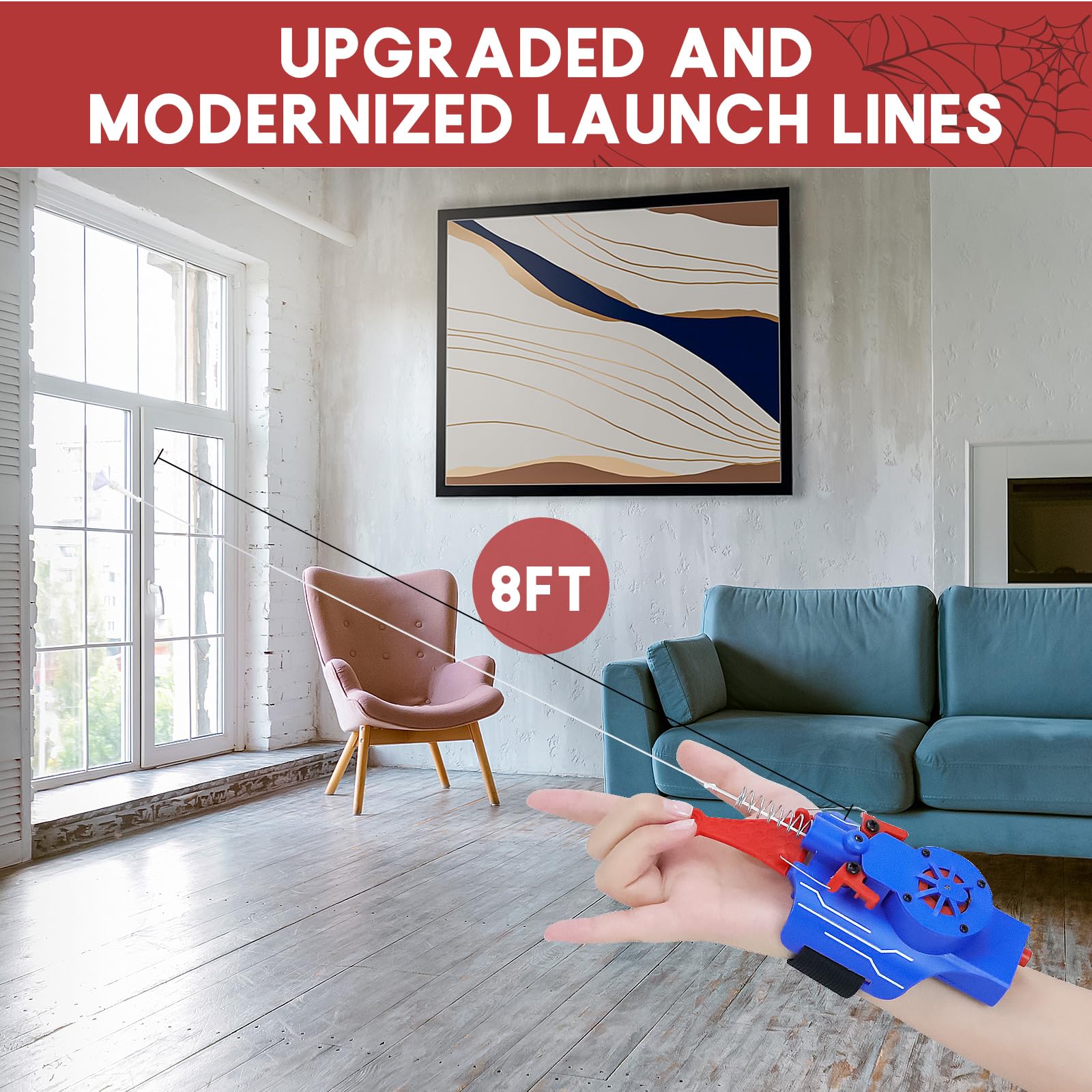 AJJKKA Realistic web launcher ideal for cosplay and party settings.