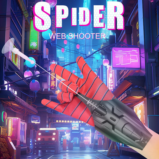 AJJKKA Web Launcher on the wrist ready to launch with magnet projectiles.
