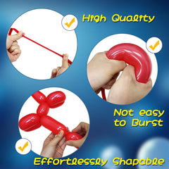 AJOYEGG colorful balloons ready for beginners to craft playful animals.