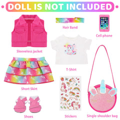 AK KYC 18inch T-shirt doll clothing encourages creative dress-up sessions