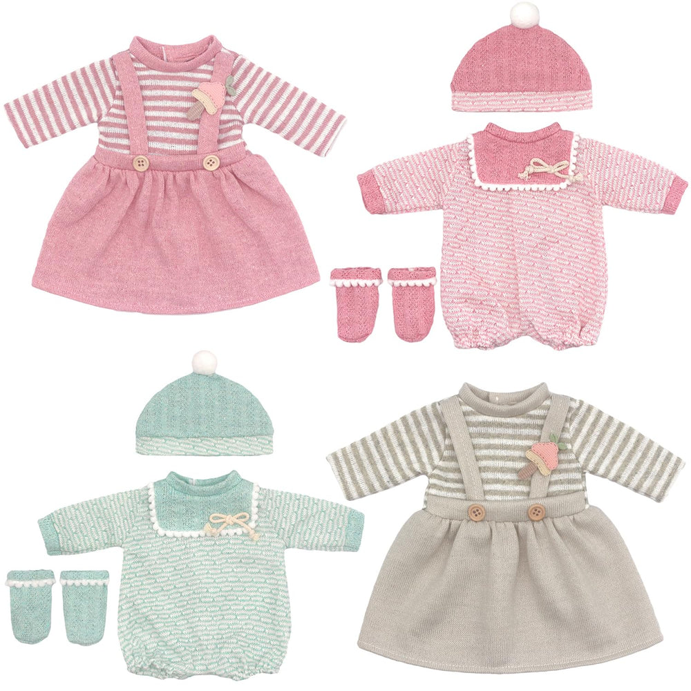 AK KYC 4 sets baby doll clothes for 14-18 inch dolls, ready for imaginative play.
