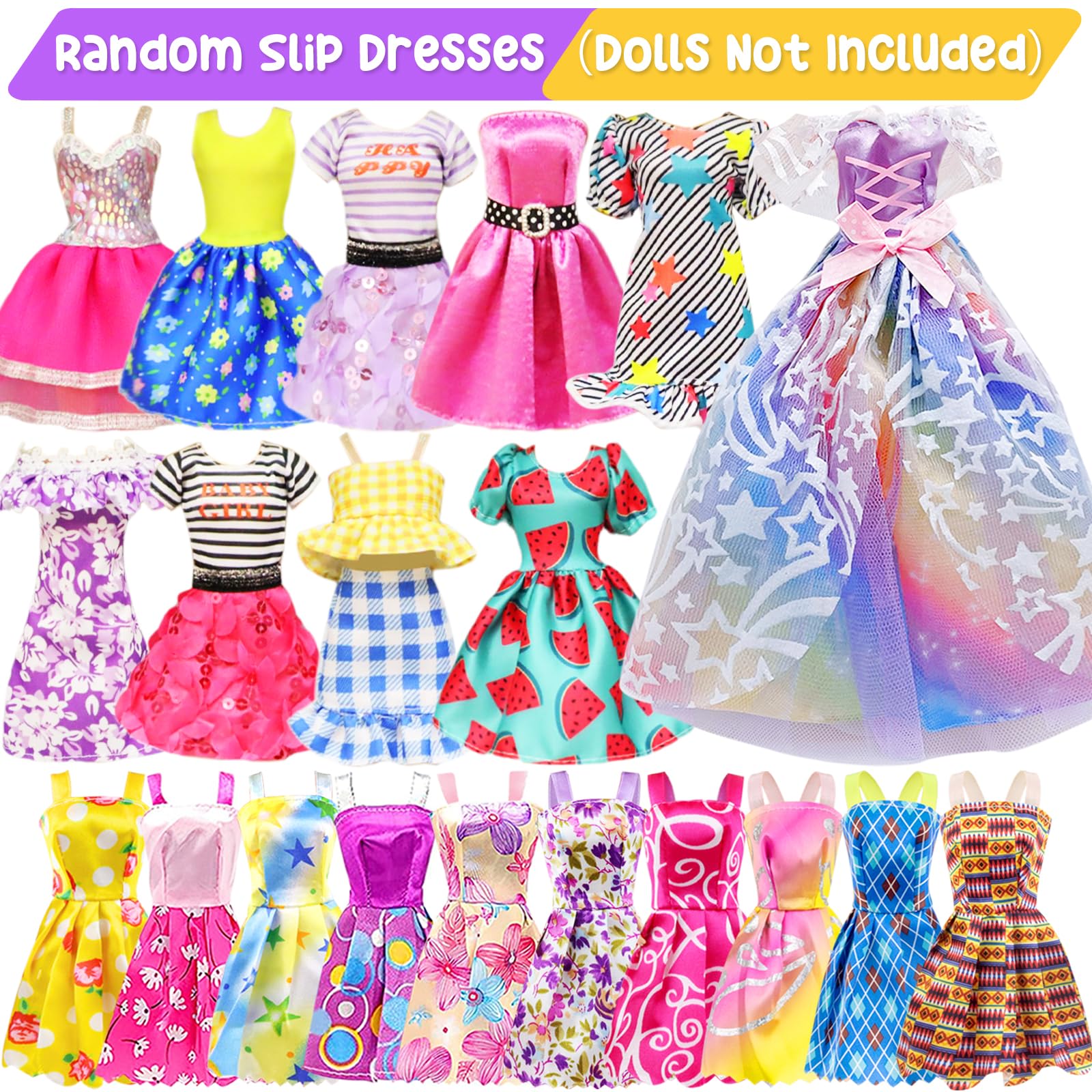 AK KYC doll shoes and hangers simplify outfit changes during playtime.
