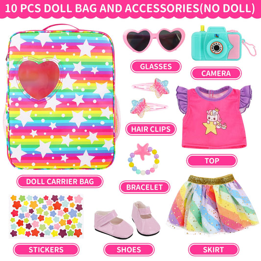 AK KYC Dolls clothes and skirt image shows stylish outfit options for 18-inch dolls.