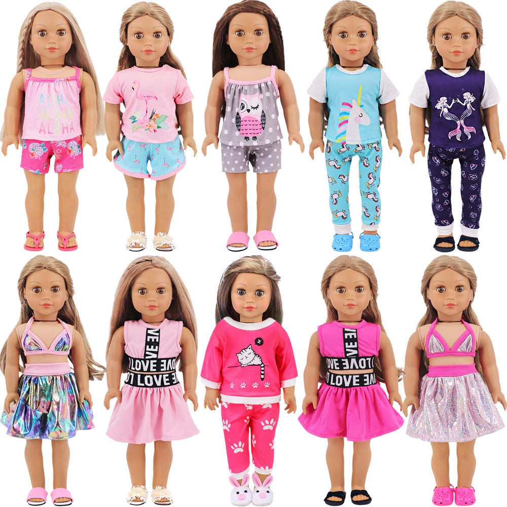 AK KYC random doll clothes collection for imaginative dress-up play and easy mix-and-match versatility