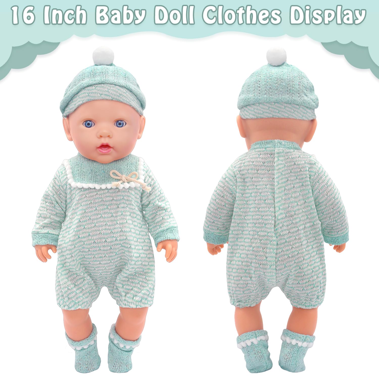 AK KYC two doll socks, comfy and durable for daily play.