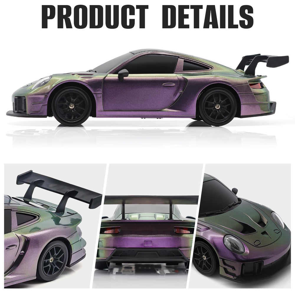 Aka Supaku RC drift car 2.4GHz remote enables interference-free racing.