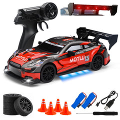 Aka Supaku RC Drift Car front headlights illuminate night play