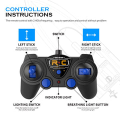 2.4GHz remote enables interference-free multiplayer racing.