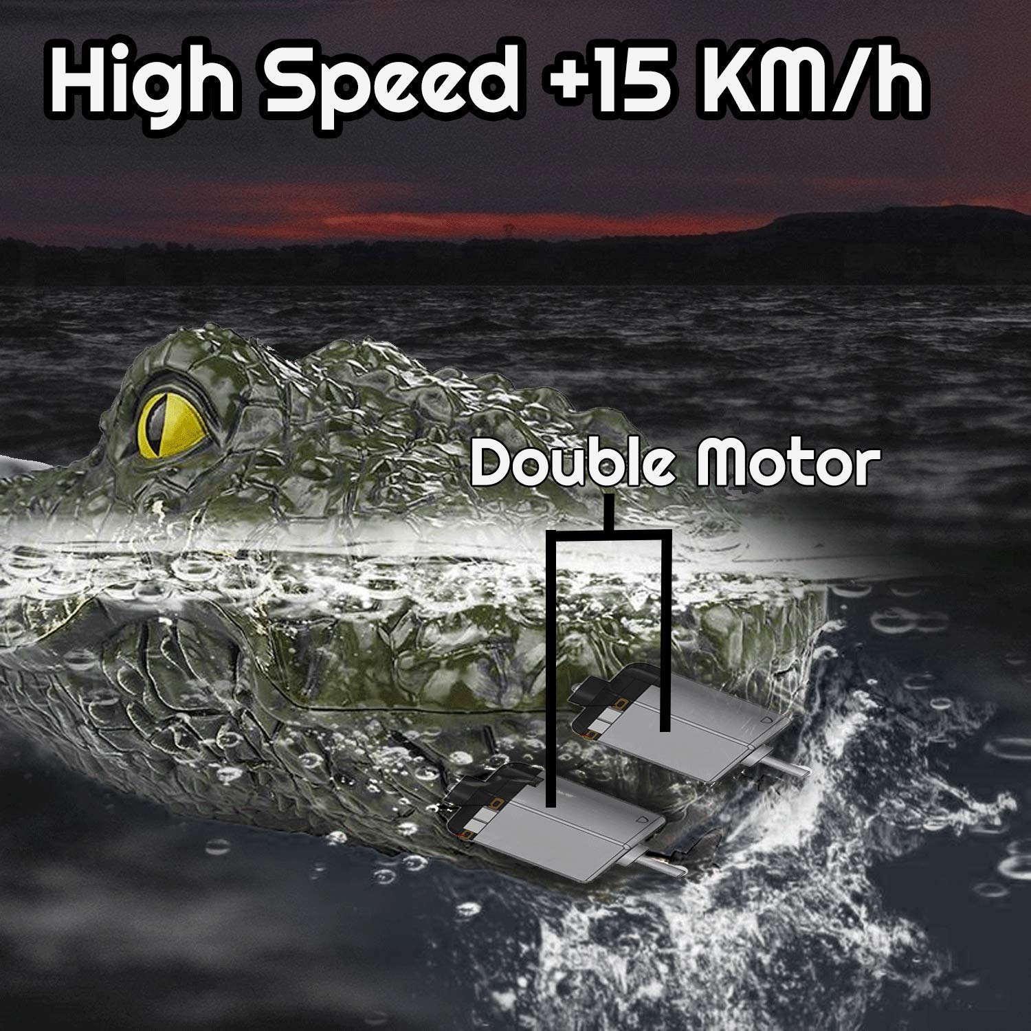 Akargol 2.4GHz remote controller enables precise steering.