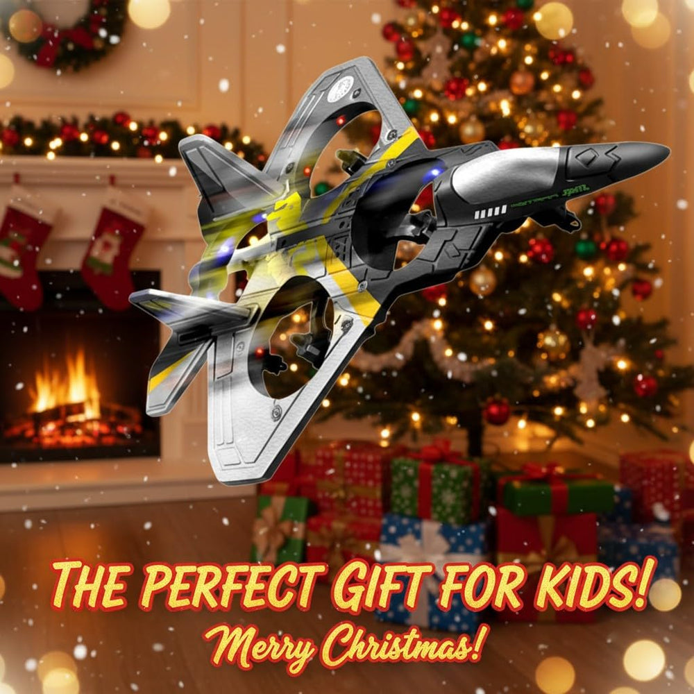 Akargol Sky Riders front view showcases a compact four-motor RC jet ready for action.