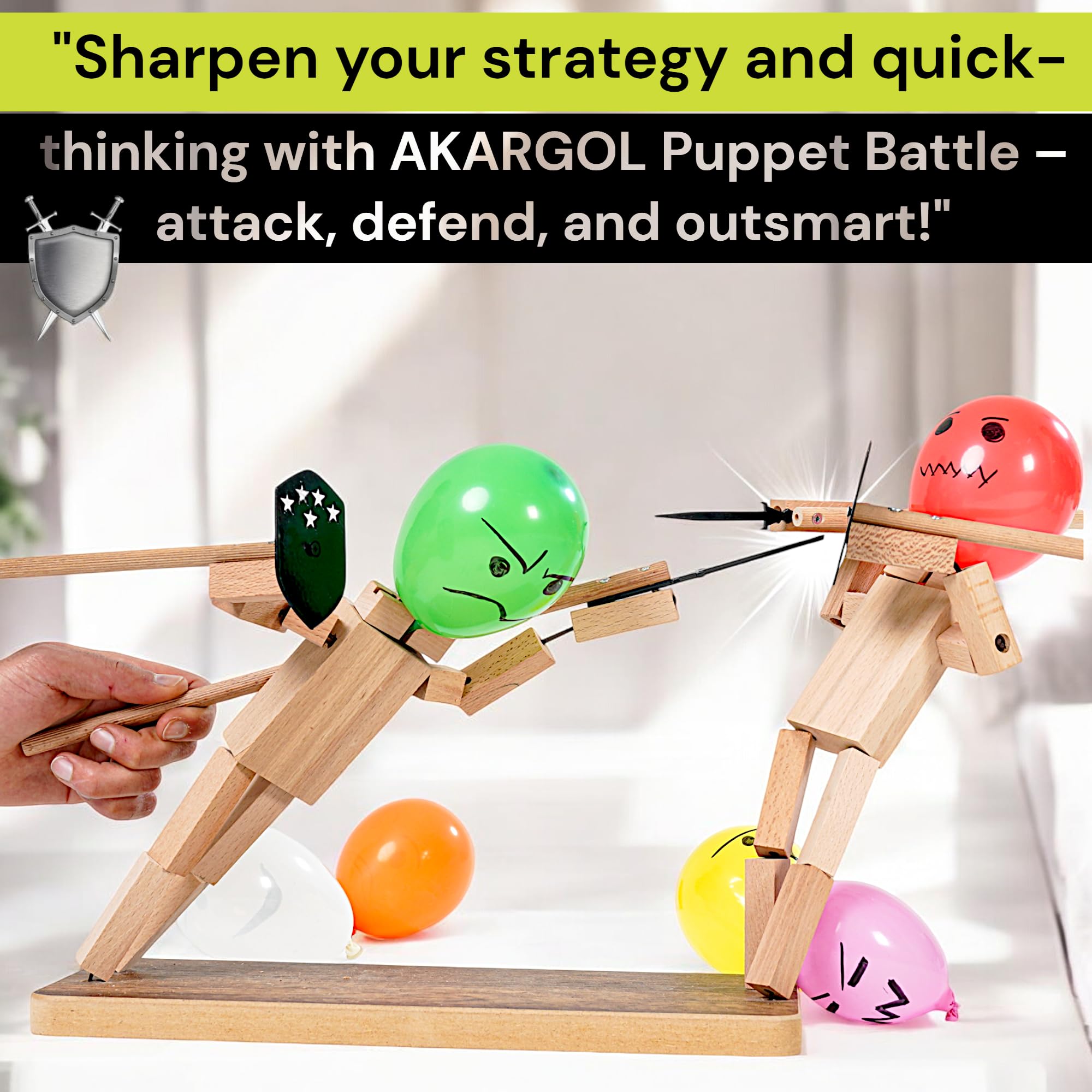 Two-player backyard game by Akargol XL for quick, competitive duels.