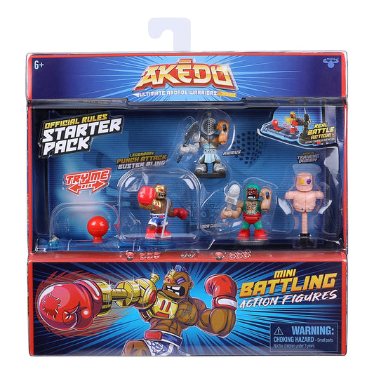Akedo Aximus arcade warrior figure for dynamic battles on any surface.