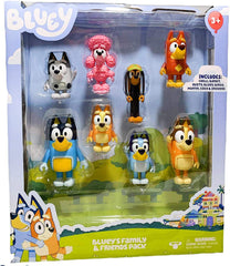 Akedo Bluey 8-pack official collectible toy for display and interactive play