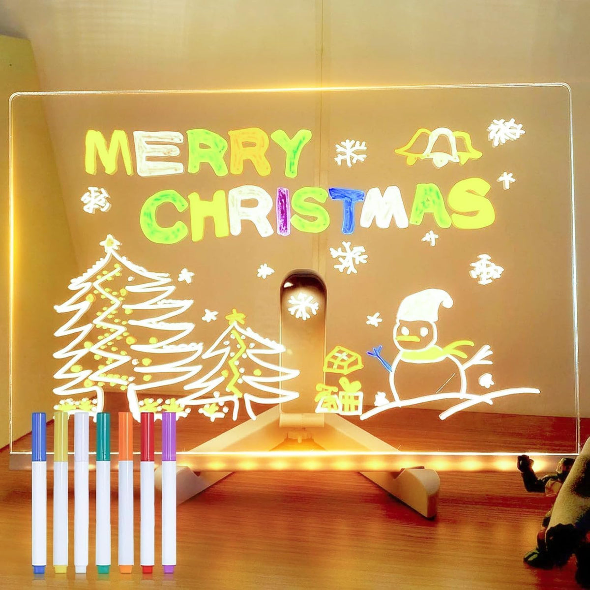 Akeuihat Cosmody LED note board with colors for vibrant reminders and messages.