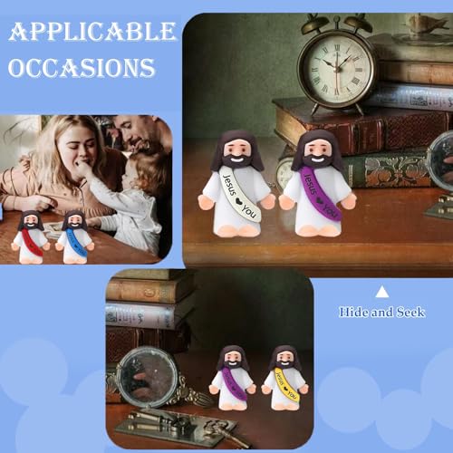 AKFAHOIF durable plastic mini Jesus figure for lasting use