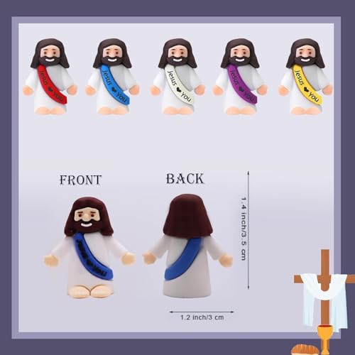 AKFAHOIF mini Jesus figurine perfect for Easter eggs and gifts