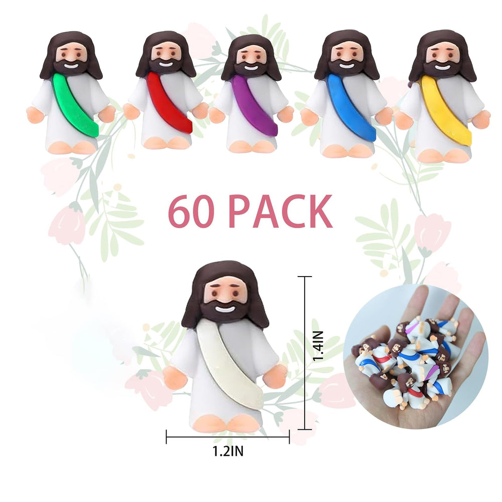 AKFAHOIF tiny Jesus figurines for tabletop displays and classroom activities.